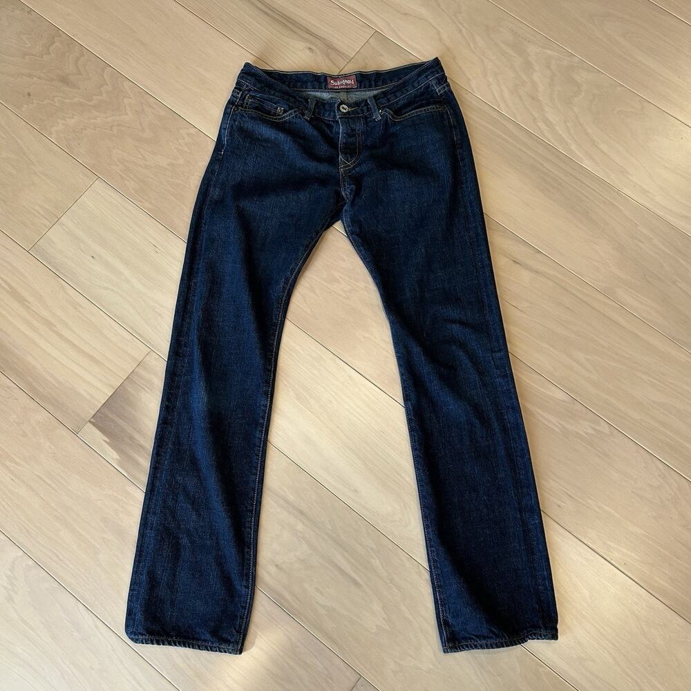 The Stronghold Selvedge Denim Blue Jeans Slim Fit Men's 29x30